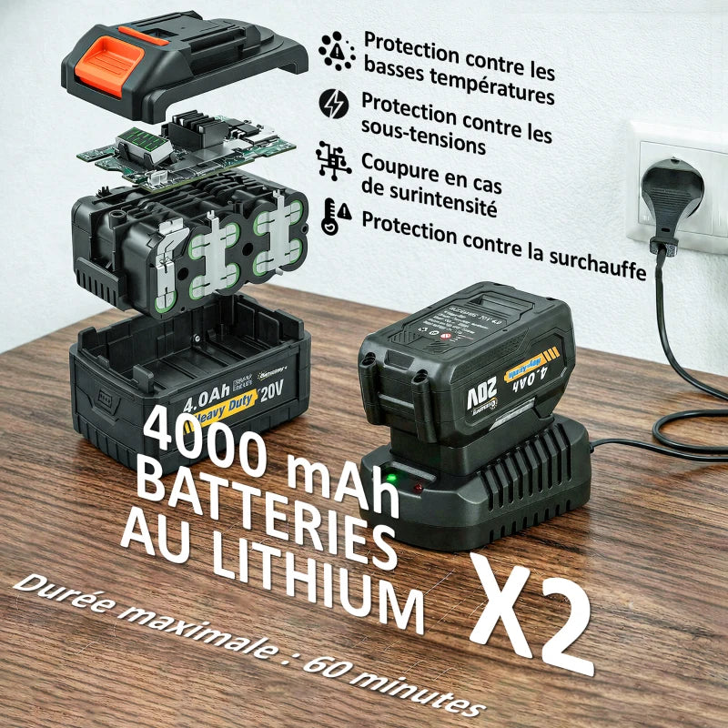 Taille-haies Électrique sur Perche Télescopique Outsunny®